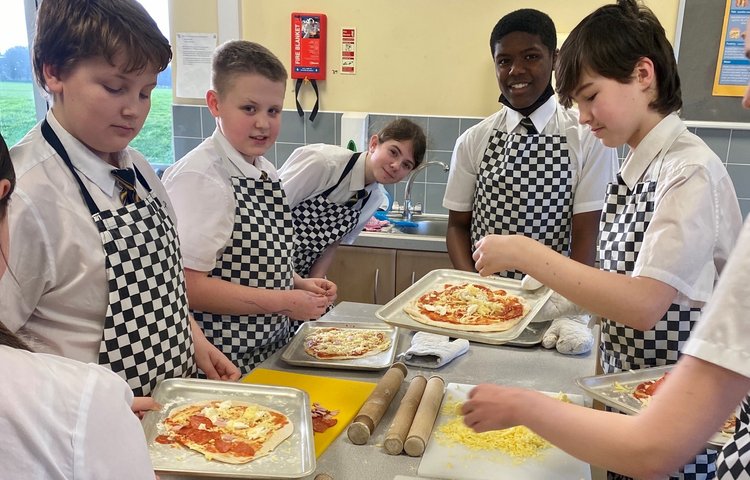 Image of Year 8 Cookery Club celebrate National Pizza Day