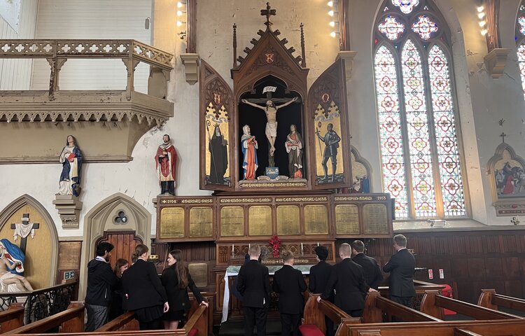 Image of Year 8 take a trip to church with UK's tallest spire