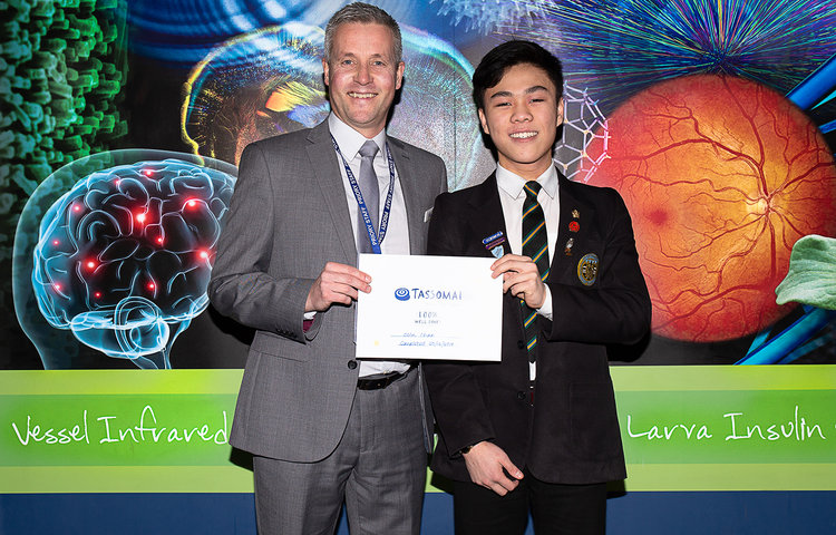 Image of Year 10 pupil is first in country to finish Tassomai