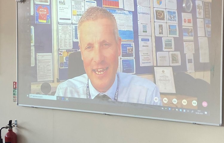 Image of Year 7 question time with the Head