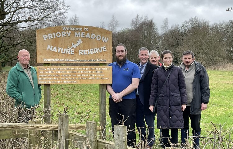 Image of A new sign of the times for Penwortham's nature reserve