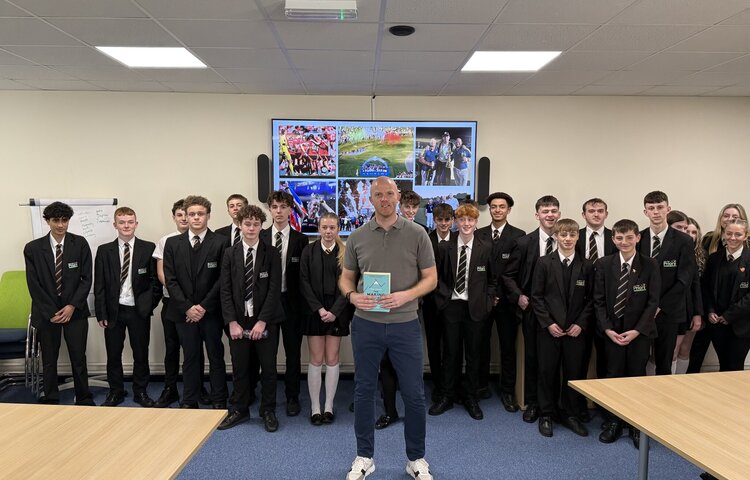 Image of Author Tom Young inspires Priory pupils on World Book Day