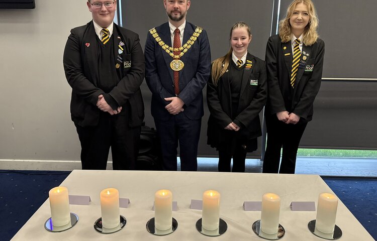 Image of Year 11 Pupils Represent Priory At  Holocaust Memorial Day Event 