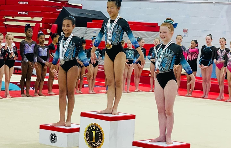 Image of Year 7 pupil claims bronze in English gymnastics championships