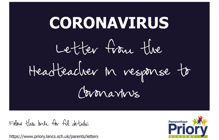 Image of Headteacher's letter in response to Coronavirus