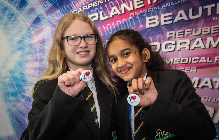 Image of Sravani & Charlotte: I love Maths because...