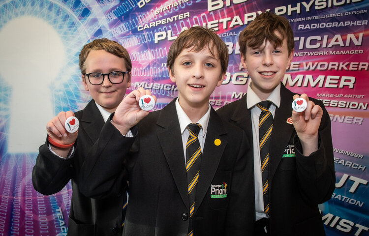 Image of Archie, Adam and Zackary: I love Maths because...