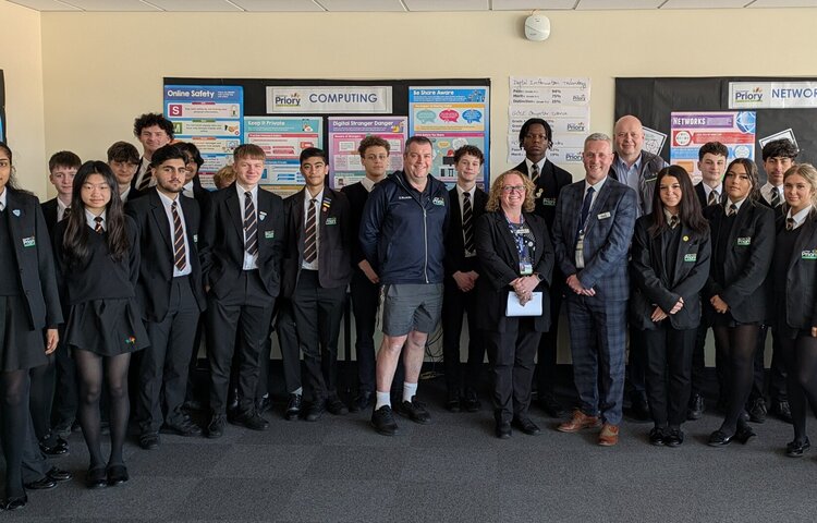 Image of Priory bosses talk business with Year 10 enterprise pupils