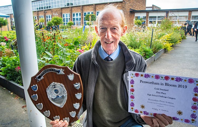 Image of Priory’s award winning gardens means Mr Farron is snapped up as judge