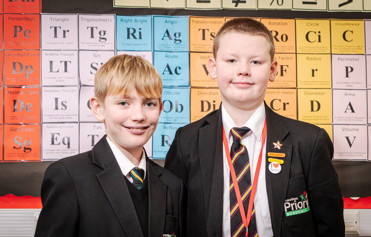 Image of Cooper and Thomas: I love Maths because...