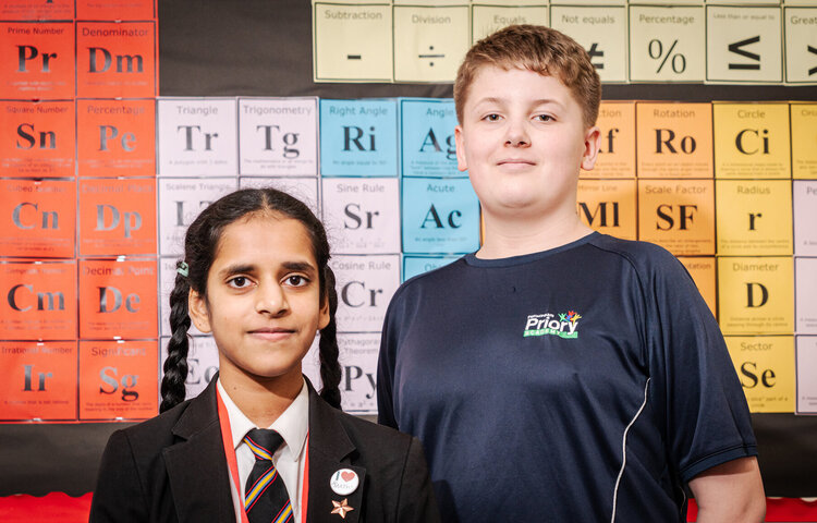 Image of Geetha and Dylan: I love Maths because...