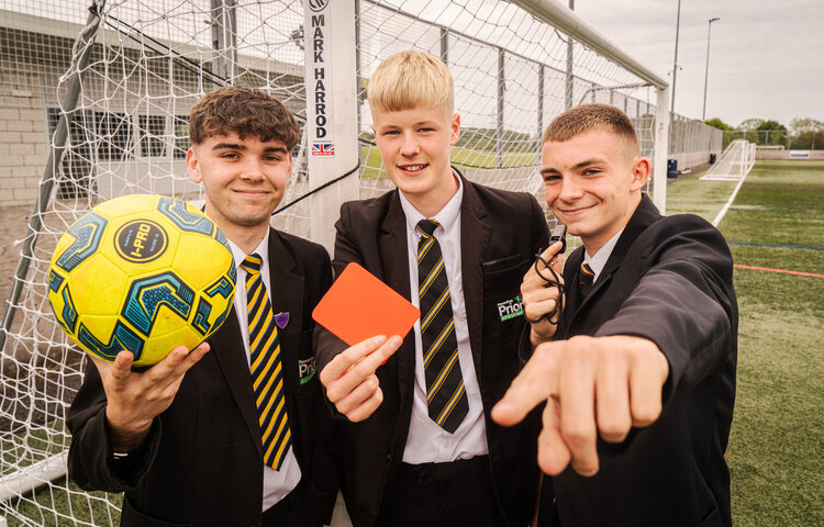 Image of Year 11 pupils take charge of cup final