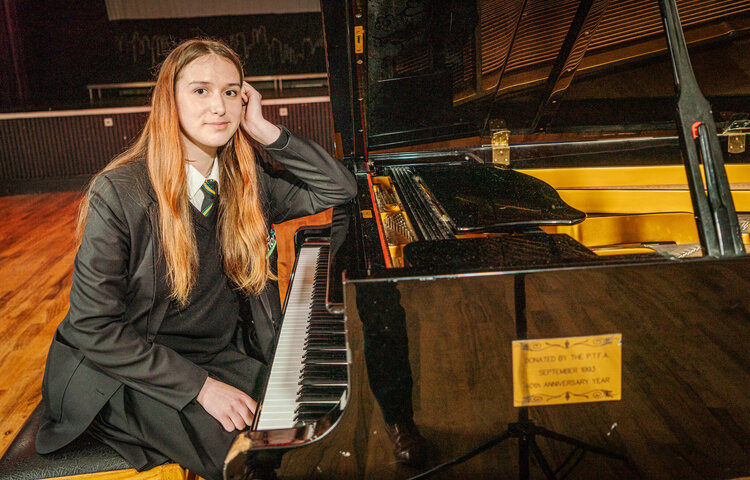 Image of Year 11 Ukrainian pupil stuns Priory with her musical talent