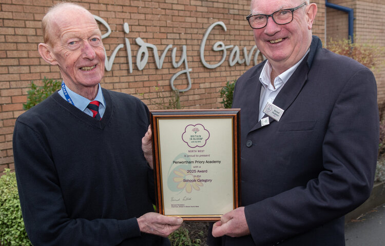 Image of Priory wins the North West in Bloom's Secondary School of the Year for the fourth time