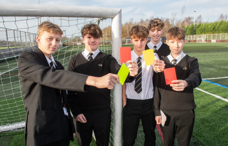 Image of Year 11 Referees Are On The Ball