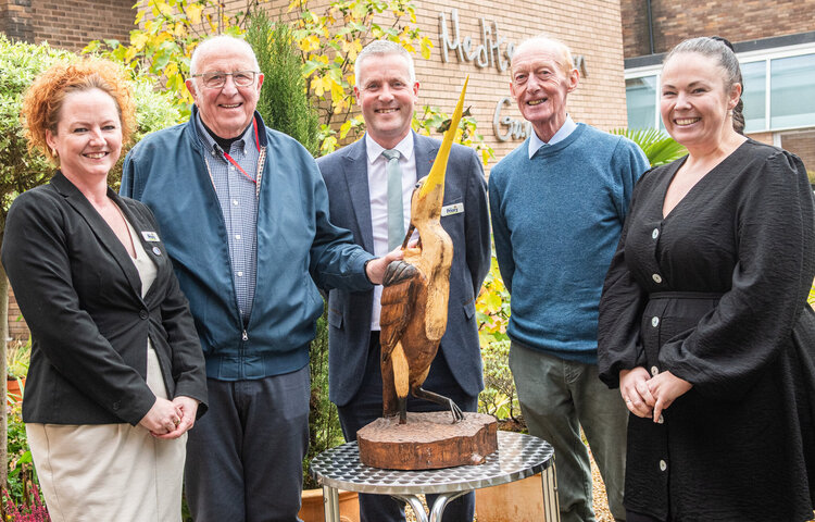 Image of Priory's gardens welcome a special creature in the name of charity