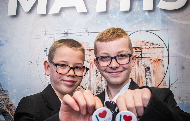 Image of Logan, Isaac and Angel: I love Maths because...