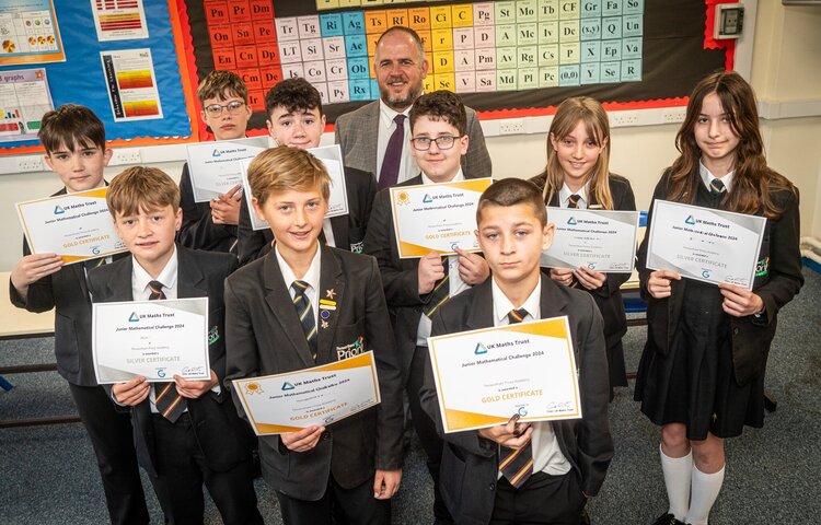 Image of Maths pupils prove they're some of the best in national competition 