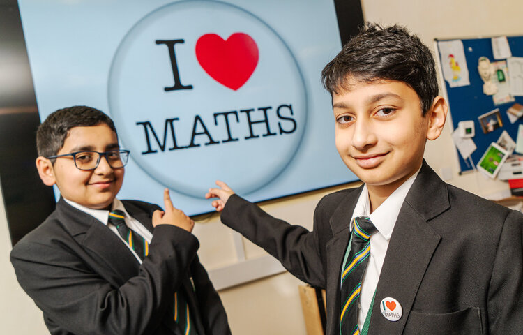 Image of Yusuf and Muhammed: I love Maths because...