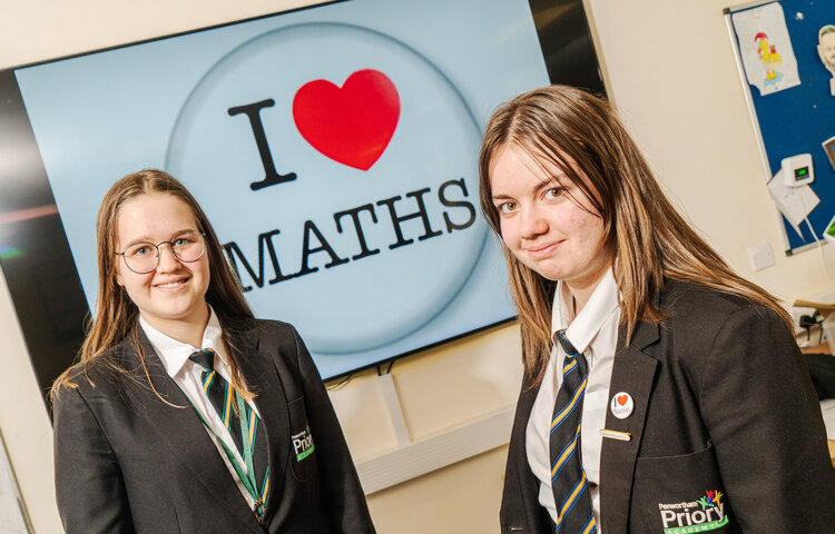 Image of Emma and Niamh: I love Maths because...
