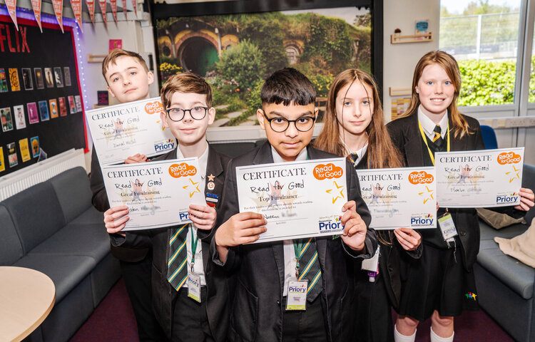 Image of Priory pupils are Reading for Good