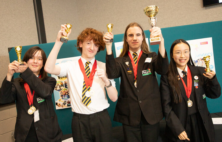 Image of Runshaw College maths challenge - we won!