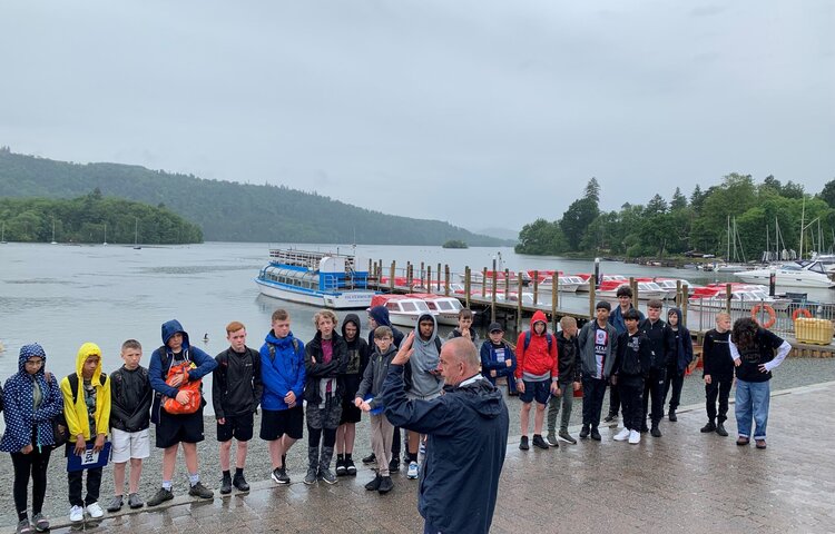 Image of Year 8 take in the wonders of Windermere