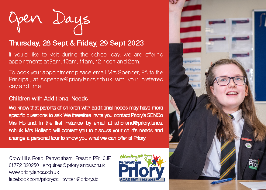 Image of Open Day - Thursday