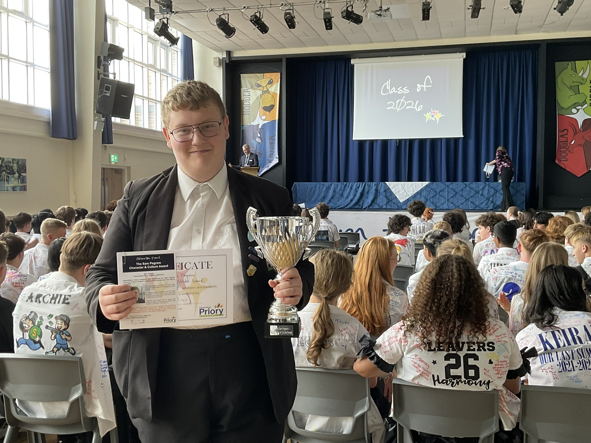 Image of Head Prefect Honoured with Sam Pegram Character & Culture Award
