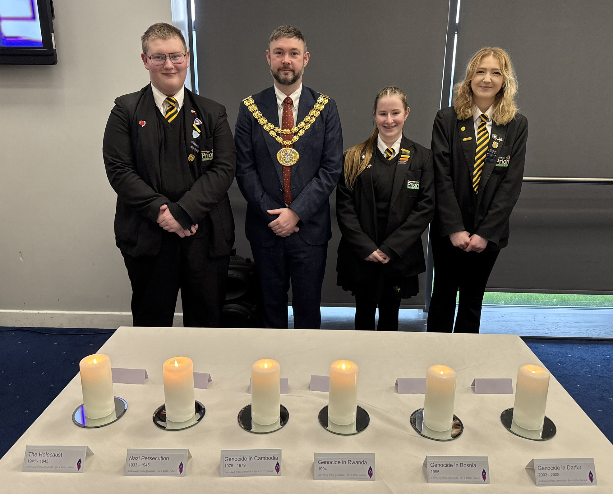 Image of Year 11 Pupils Represent Priory At  Holocaust Memorial Day Event 
