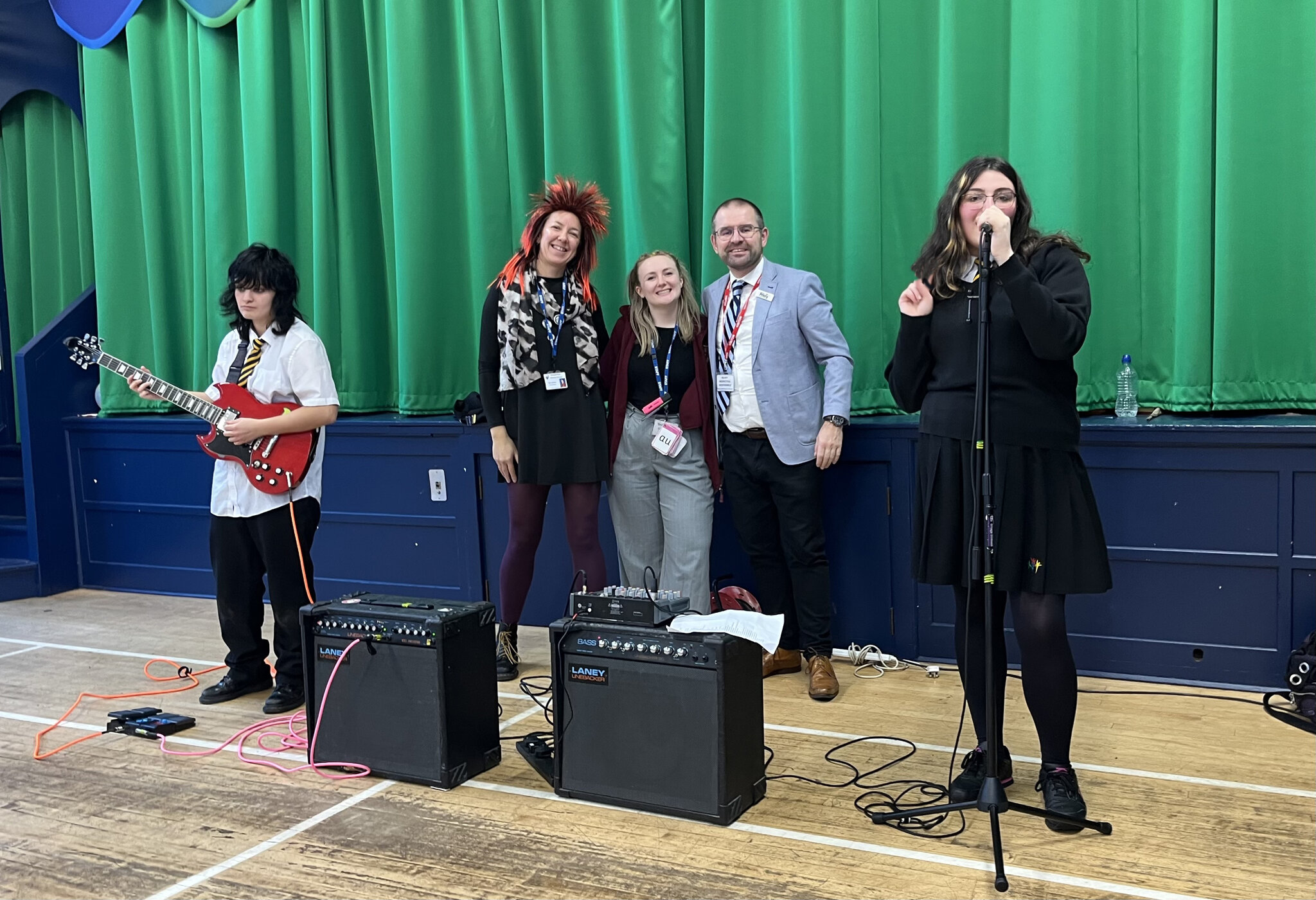Image of Year 11 Pupils Help Primary School Rock Out with Multiplication