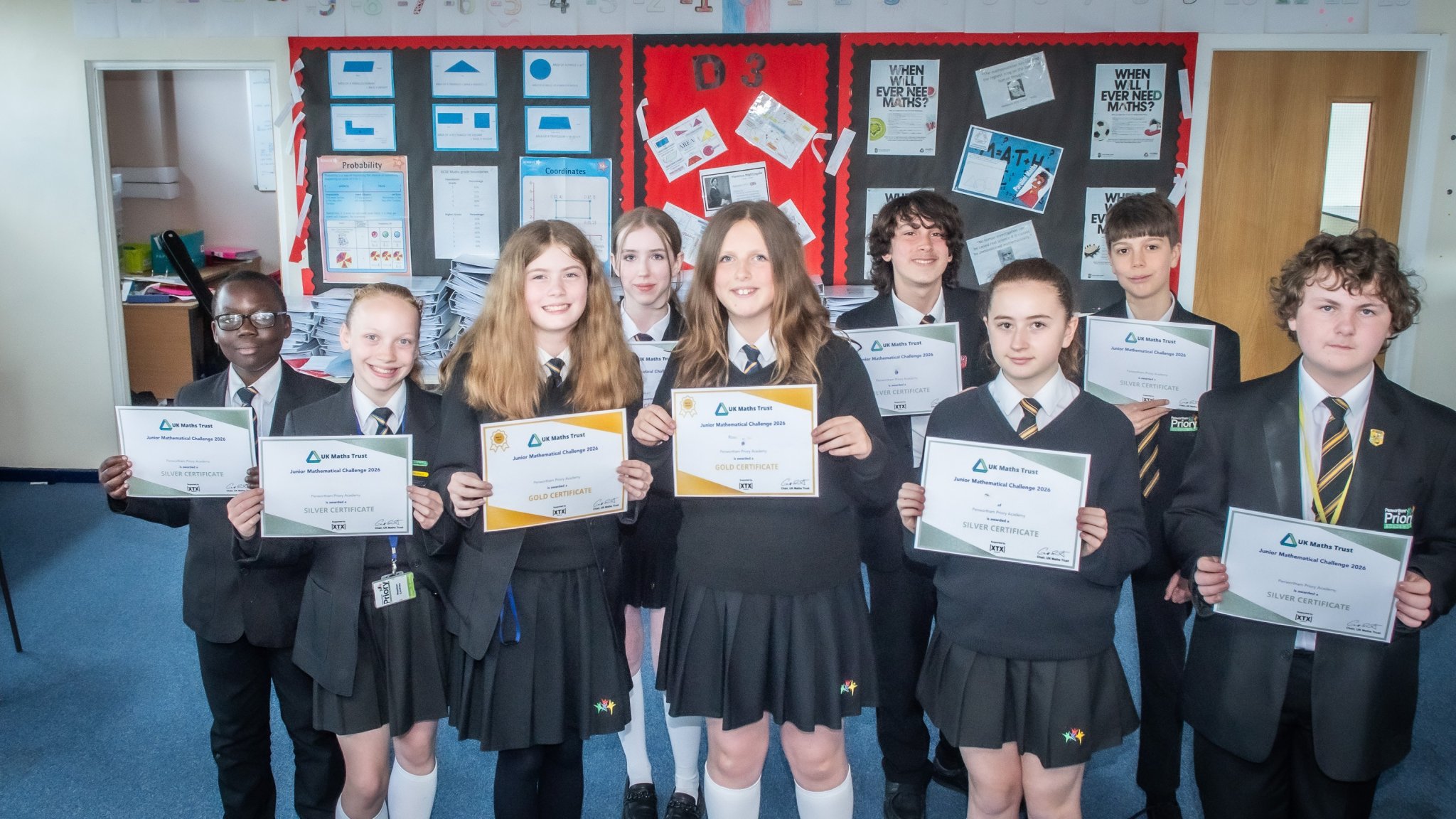 Image of Maths Success Adds Up for Priory Pupils
