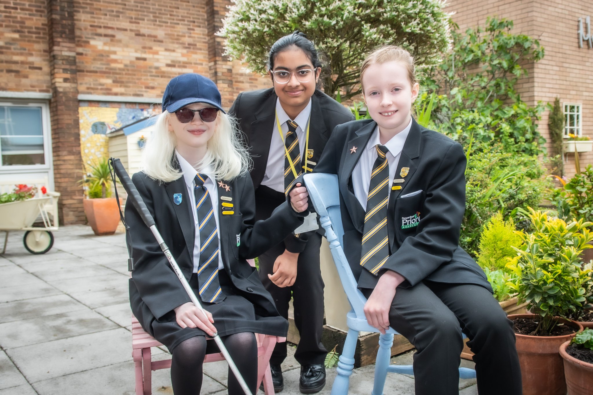 Image of Year 7 Pupils Train to Support Visually Impaired Classmate 