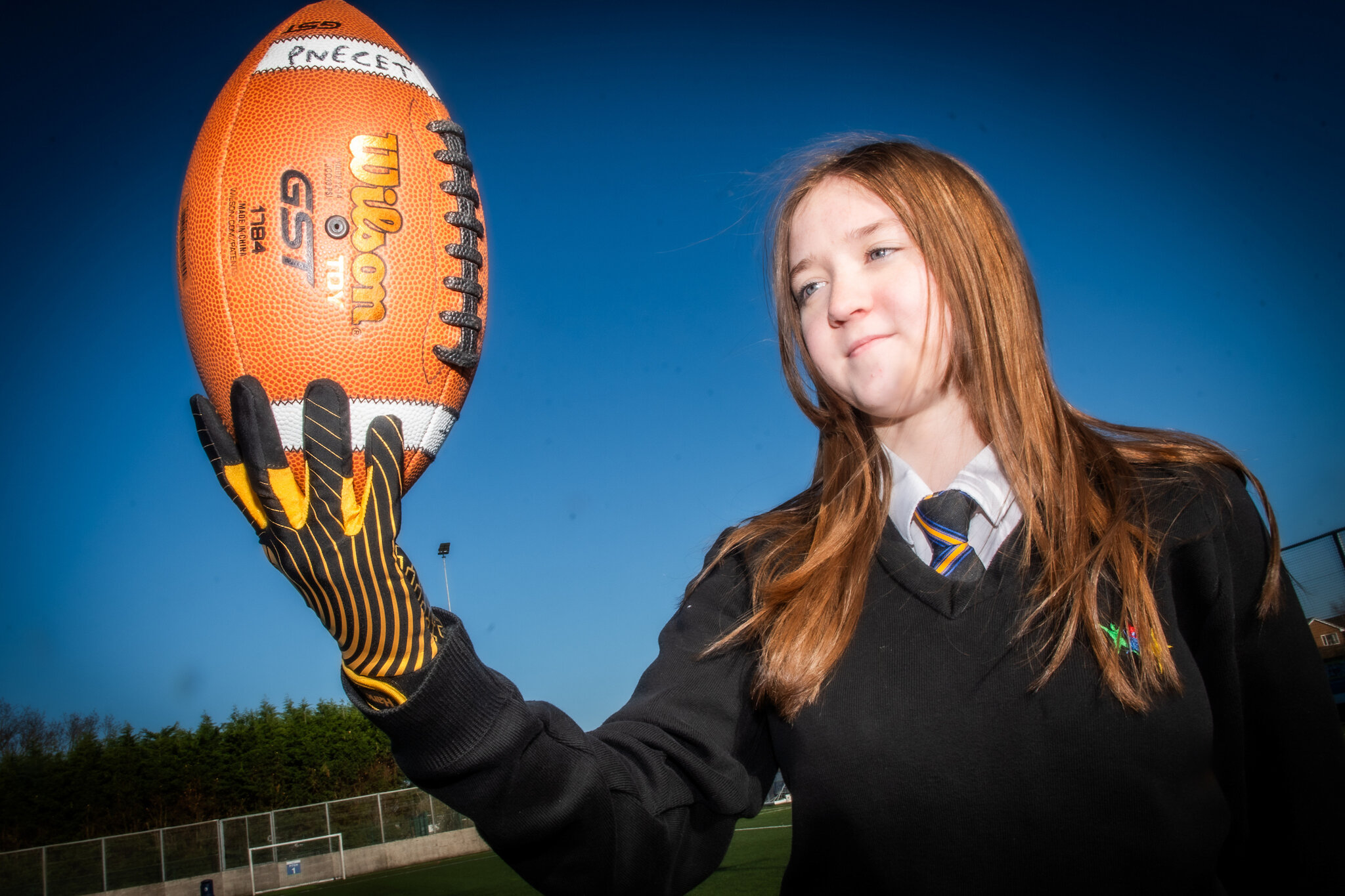 Image of Year 8 Pupil Chases the American Dream with NFL Flag Football 