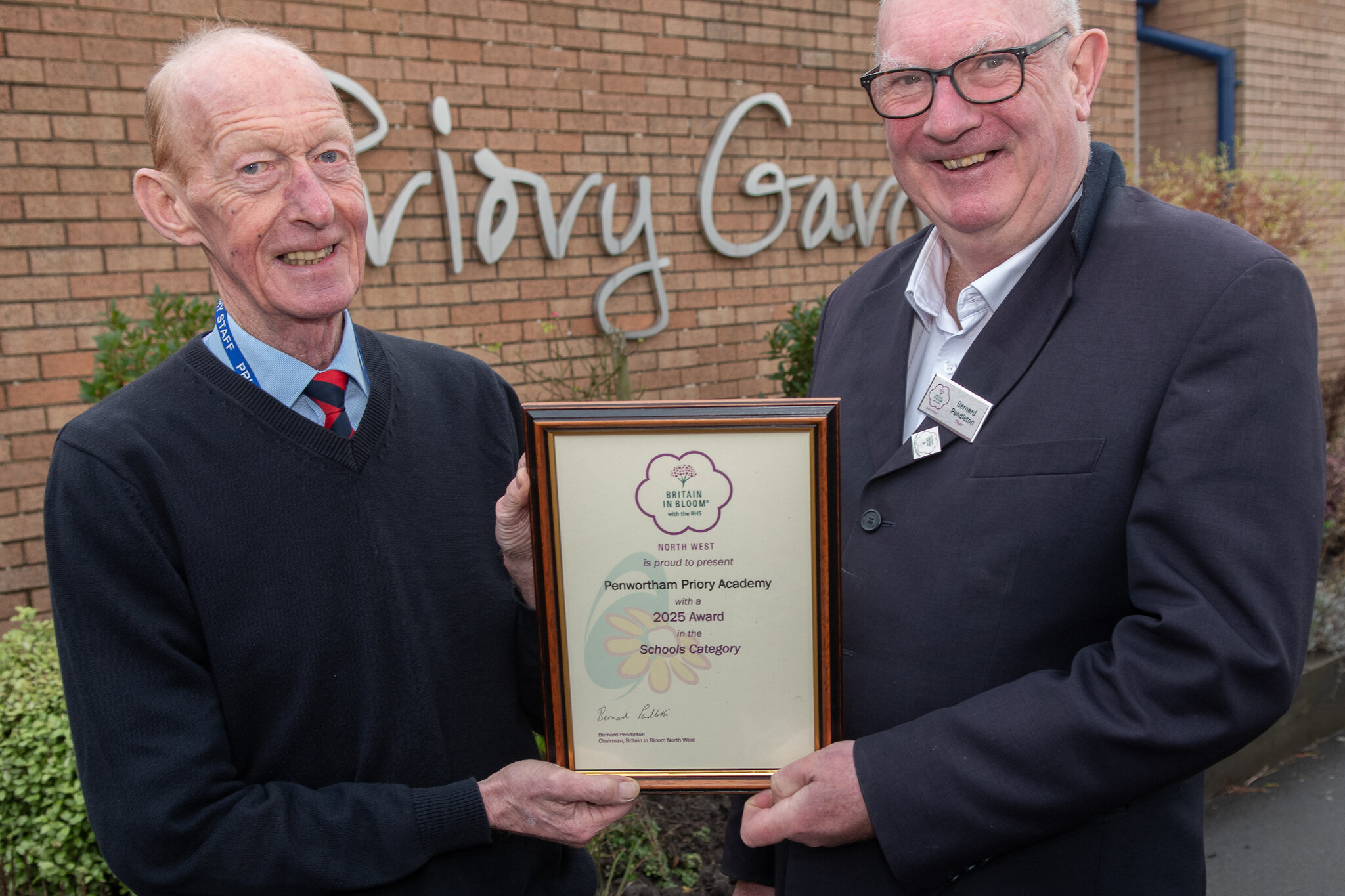 Image of Priory wins the North West in Bloom's Secondary School of the Year for the fourth time
