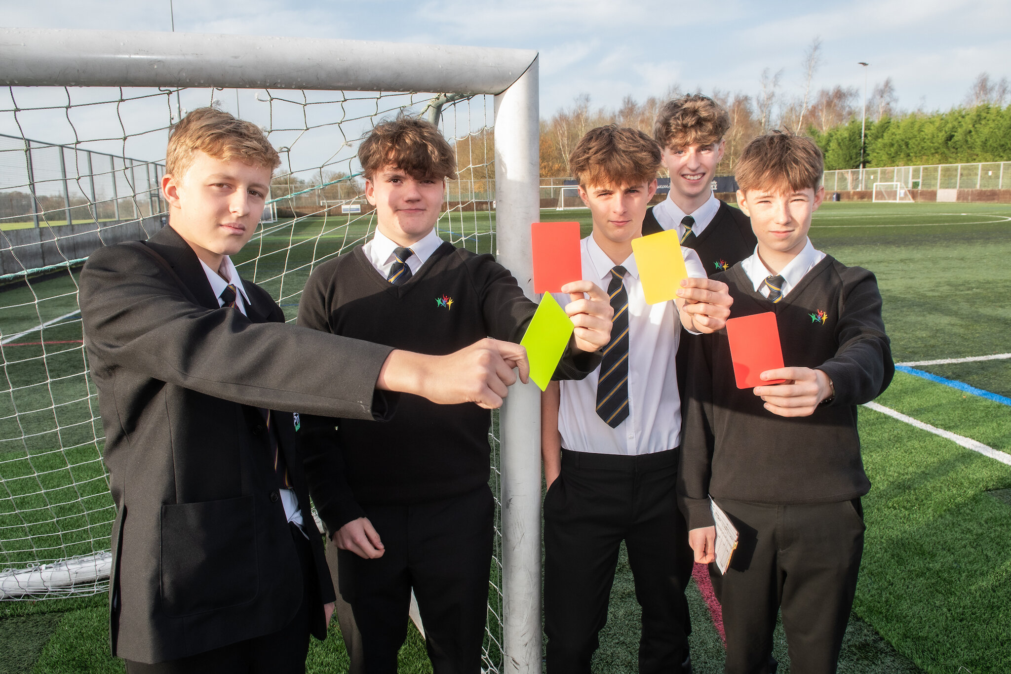 Image of Year 11 Referees Are On The Ball