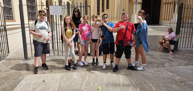 Image of Spanish students enjoy a trip to Malaga! 