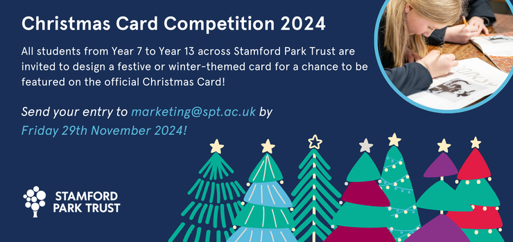 Image of Stamford Park Trust Christmas Card Competition 2024 