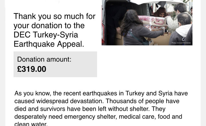 Image of Turkey-Syria Earthquake Appeal