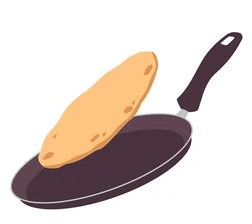 Image of Pancake Flip competition in school plus pancakes at break time