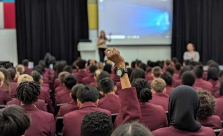 Image of Year 7 Guest Speaker – Clare Coombes from BRL