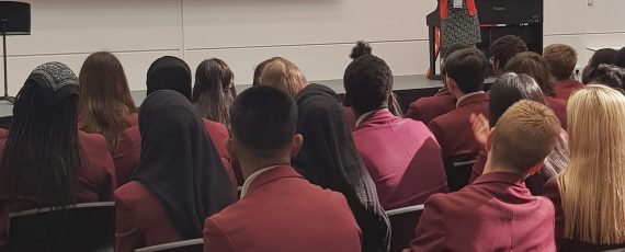 Image of Assembly delivered by Concha Julián, who is the Education Adviser at the Spanish Embassy Education Office in London