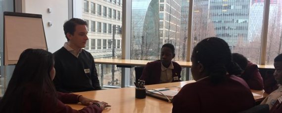 Image of Year 8s and Year 9s visit Clifford Chance