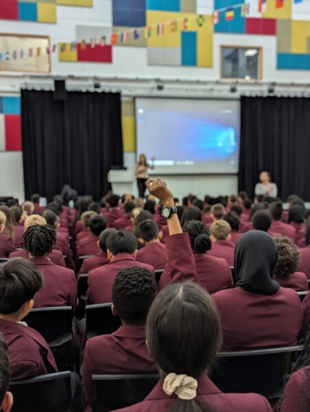 Image of Year 7 Guest Speaker – Clare Coombes from BRL