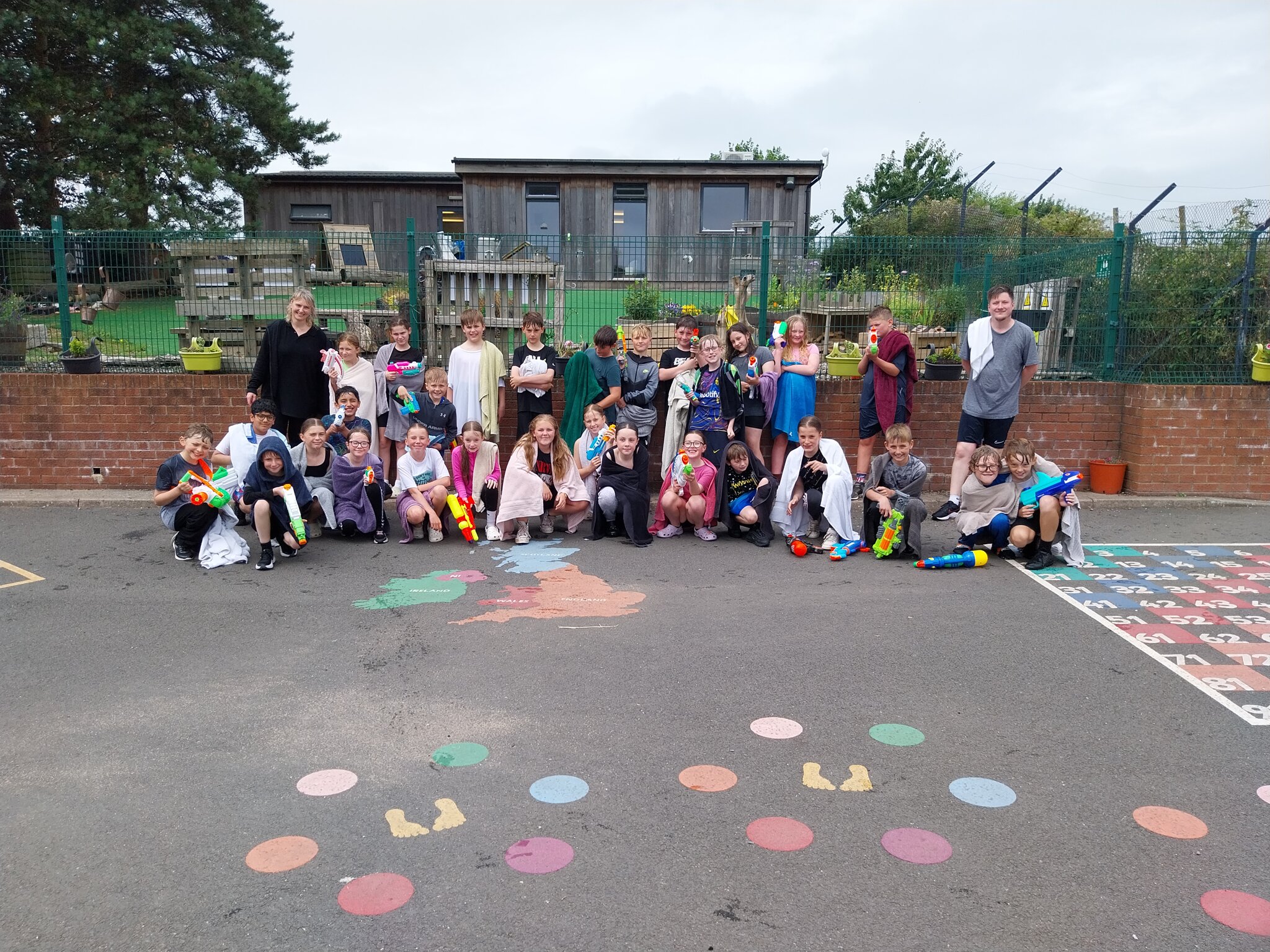 Image of Year 6 water fight