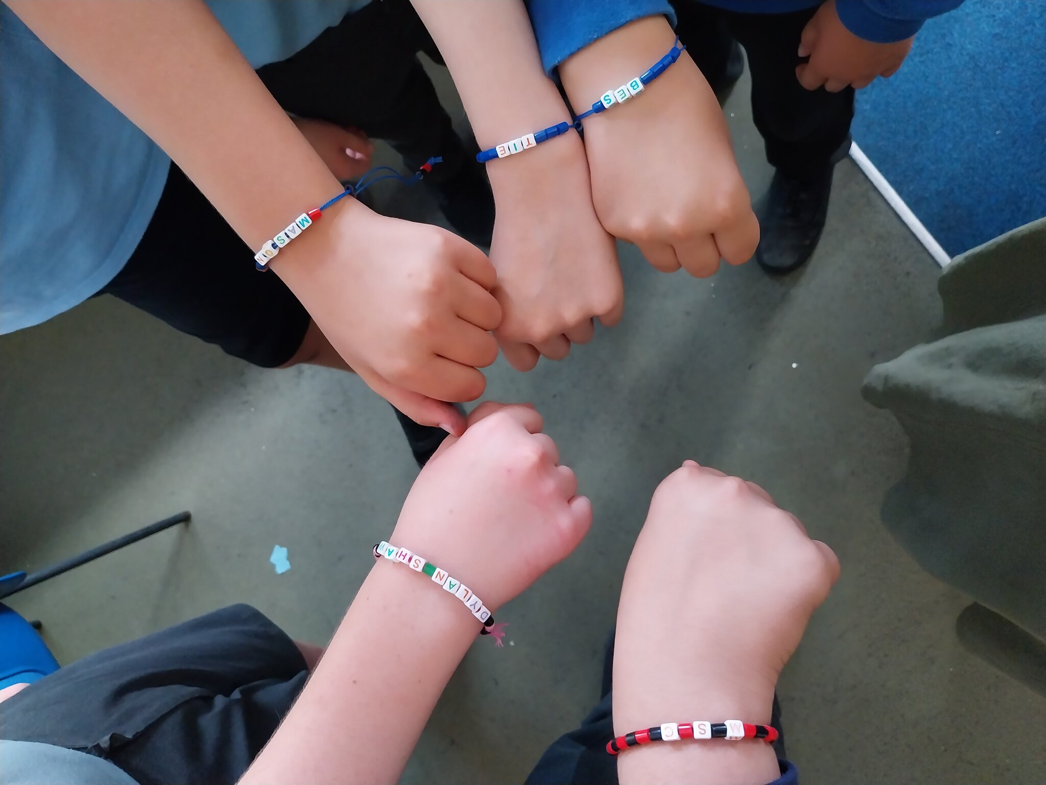 Image of Year 6 friendship bracelets