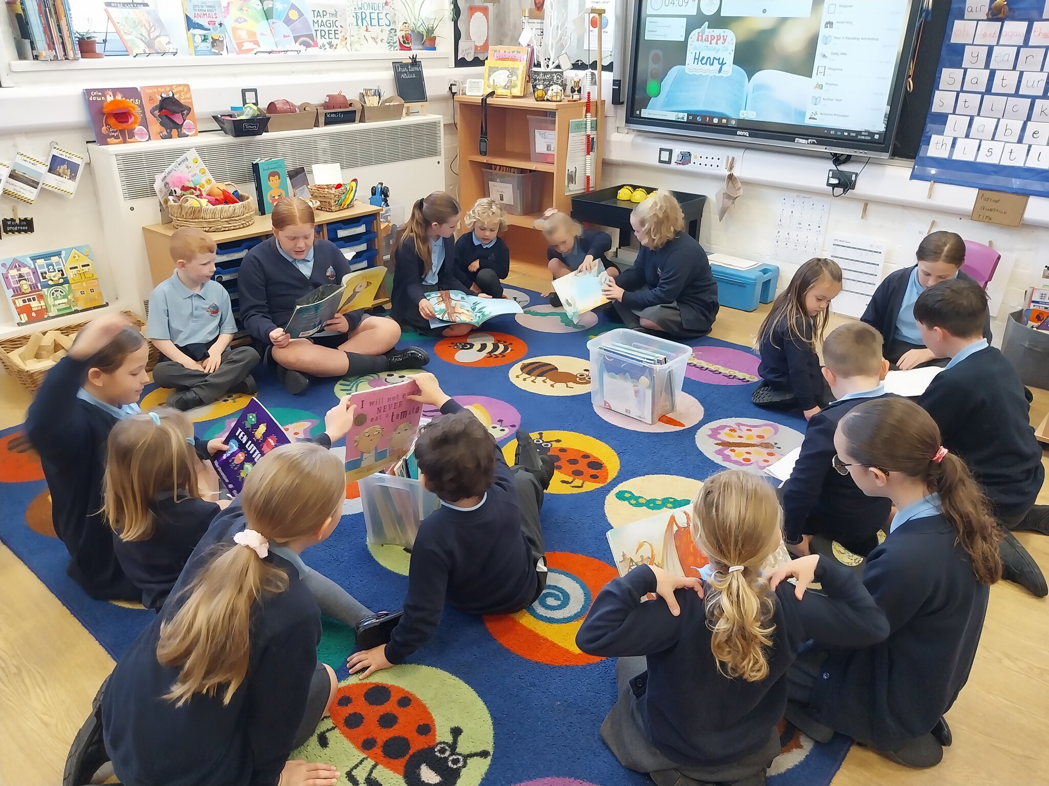 Image of Reading day in year 6