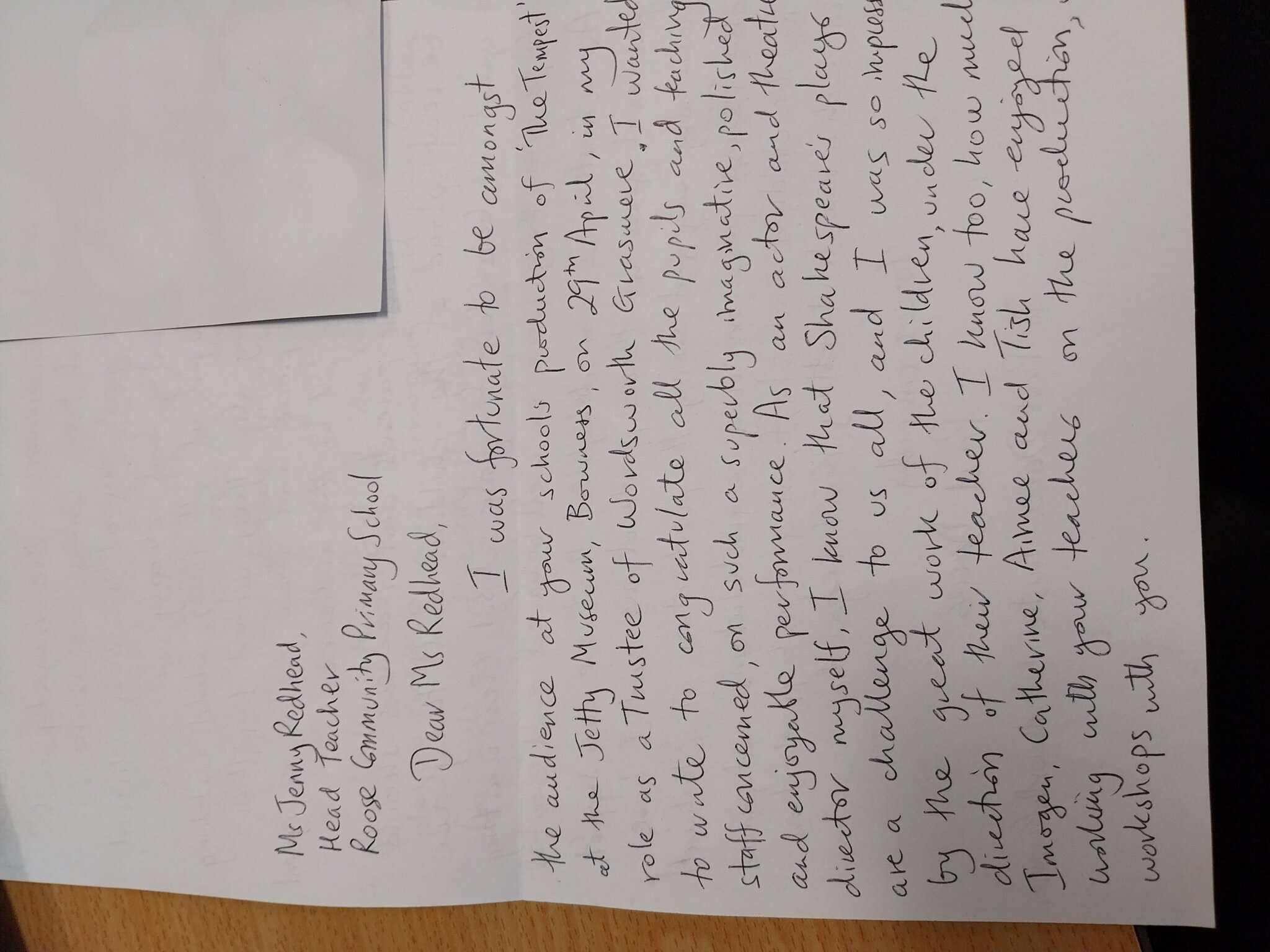 Image of Amazing letter