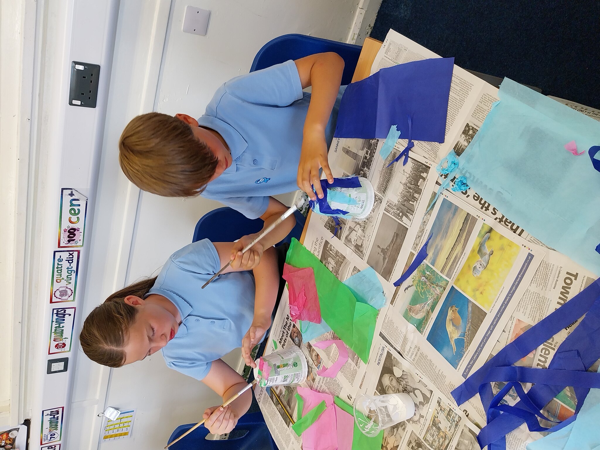 Image of Year 6 work inspired by Dale Chihuly