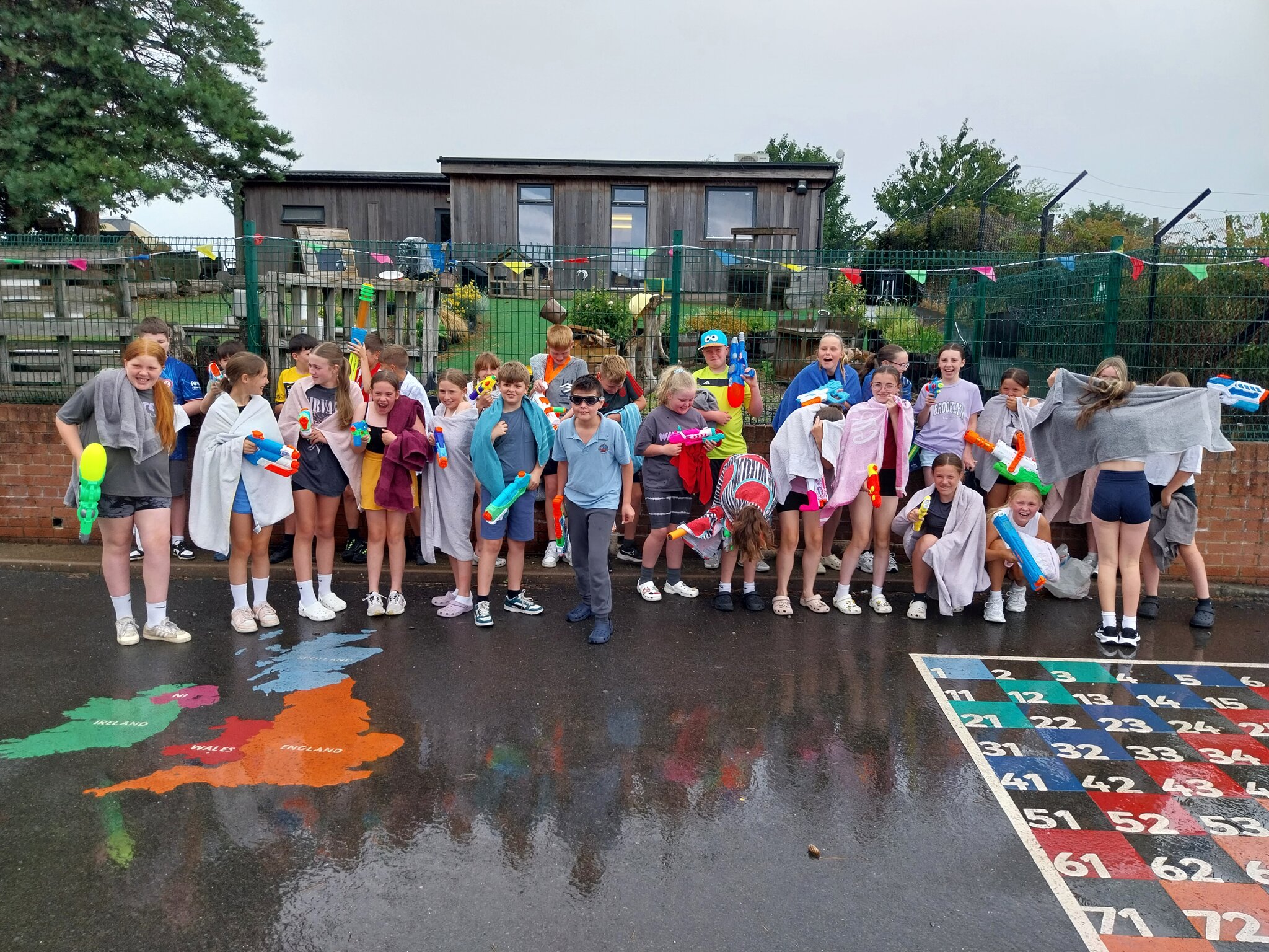 Image of Year 6 water fight 2025
